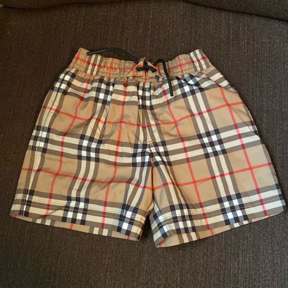 Boys Burberry Swim Trunks